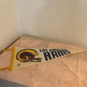 Vintage 1970’s NFL Licensed Pennant Los Angeles Rams Full Size 30”
